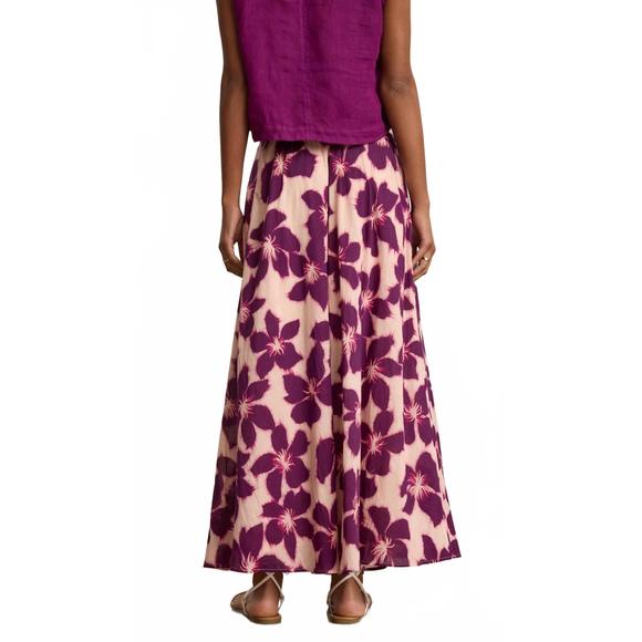 NEW VELVET BY GRAHAM & SPENCER jess skirt in berry - Picture 6 of 6